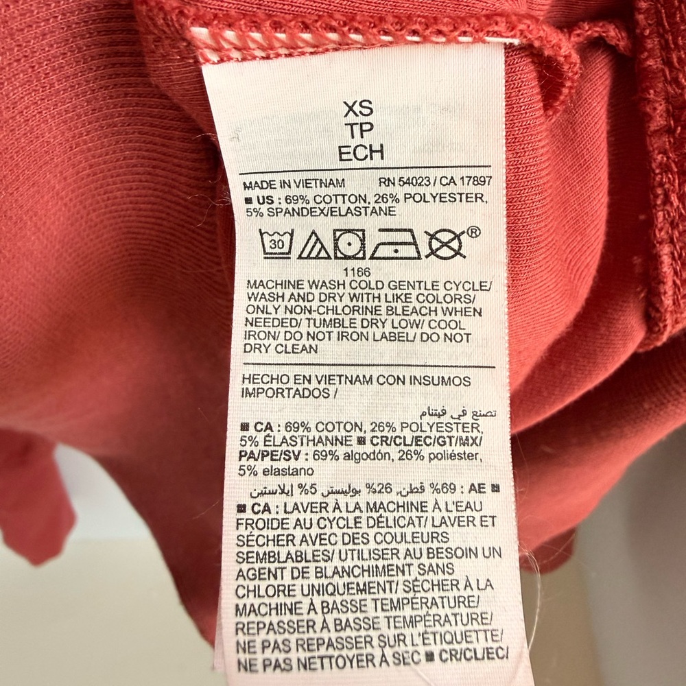 Old Navy Dynamic Fleece Half-Zip Pullover Sweatshirt XS Dusty Rose Crop - Picture 9 of 9